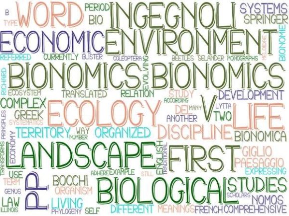 Bionomics Wordcloud Skinny Tumbler