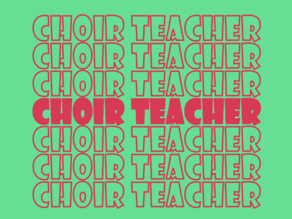 Choir Teacher SVG Cut File