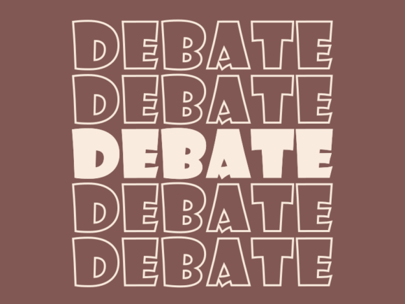 Debate SVG Cut File