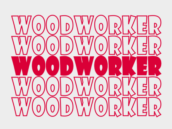 Woodworker SVG Cut File